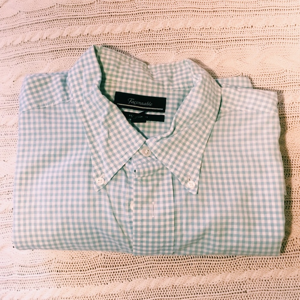 Faconnable men's long sleeved dress shirt